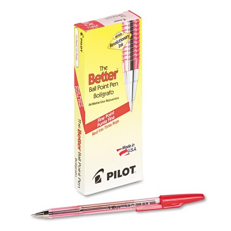 Pilot Stick Pen, Fine 0.7 mm, Red PK12 PIL37011